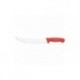 Nóż masarski zakrzywiony L 250 mm czerwony