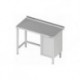 Stół przyścienny z szafką (P),bez półki 1300x600x850 mm