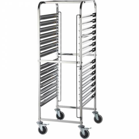 Wózek transportowy ze stali nierdzewnej 14xGN 2/1